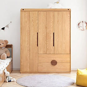 Tủ quần áo bằng gỗ thiết kế đơn giản nhã nhặn