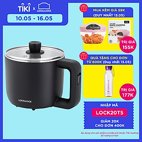 Nồi Điện Đa Năng Lock&Lock EJP116BLK (0.8 Lít) - Hàng Chính Hãng