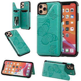 Bao Da Nắp Gập Có Ngăn Đựng Thẻ In Hình Bướm 3d Cho Iphone 12 Iphone 11 Pro Max Iphone 12 Mini