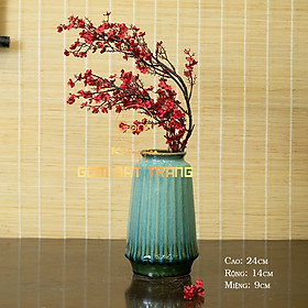 Mua Lọ hoa  Bình hoa Không Gian Gốm Bát Tràng men hoả biến dùng cắm hoa trang trí nhà cửa quà tặng