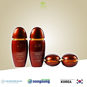 RE20 FUTURE PERFECT WRINKLE Four-piece Set MADE IN KOREA (Skin: 150ml, Lotion: 150ml, Cream: 60g, Eye Cream: 35g)