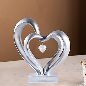 Heart Gesture Sculpture Hand Love Statue Figurines for Wedding Decor