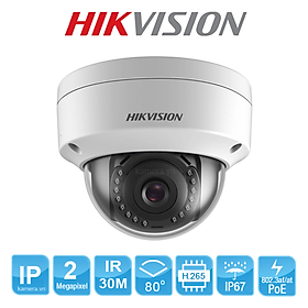 Camera ip dome hồng ngoại 2.0 megapixel hikvision ds-2cd1123g0e-i - hàng chính hãng