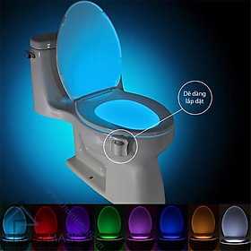 Mua Đèn LED 8 Màu Cảm Biến Gắn Bồn Cầu Thông Minh.