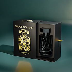 Nước Hoa Nam Thơm Lâu Bergami Shocking Man, Nước Hoa Chính Hãng Mùi Hương Nam Tính Mạnh Mẽ, Lưu Hương 6H 50ml/chai