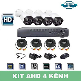 Mua Bộ Kit Camera 4 kênh AHD 2.0Mp Full HD - Hàng Nhập Khẩu