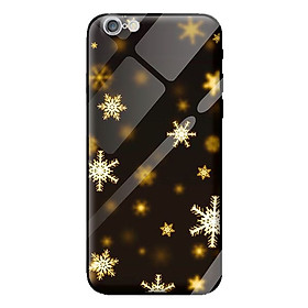 Ốp kính cường lực cho iPhone 6s nền tuyết vàng 1 - Hàng chính hãng