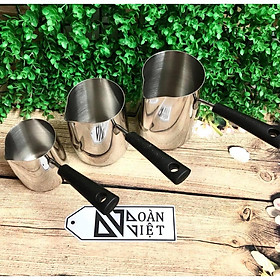 Ca Rót Nước, Rót Soup lẩu INOX 304 Cao Cấp. Gáo múc định lượng đo lường cán nhựa dài chống nóng. Dụng cụ Rót Nguyên liệu Nhà Bếp, Pha Chế