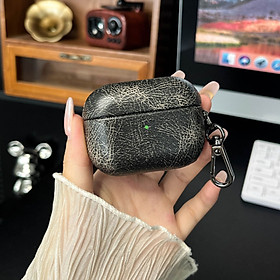 Bao Case da PU dầu cho Airpods Pro 2 / Airpods 4 / Airpods Pro 3 - Hàng Chính Hãng