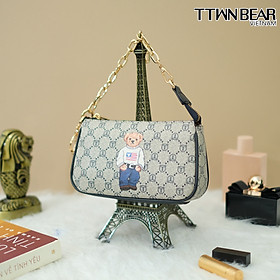 Túi xách nữ TN3267 đeo chéo thời trang công sở đi học đi chơi TTWN BEAR da PVC cao cấp