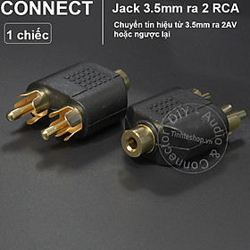 Mua Jack 3.5 ra 2 RCA 1 chiếc - 3.5mm female to 2 AV male adapter