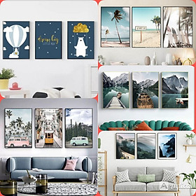 Mua Tranh SƠN DẦU số hóa PHONG CẢNH cao cấp có khung kích thước (40x50cm