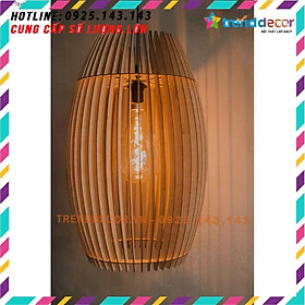 Đèn gỗ thả trần gia công SANG TRỌNG cao cấp