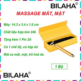 MÁY MASSAGE MẶT BEAUTY BAR 24K - Bút Mát Xa Chữ T - Cây Lăn Mặt Nâng Cơ Mát Xa Thư Giãn (Hàng Chính Hãng)