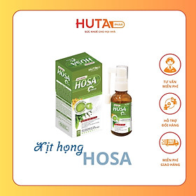 Xịt họng HOSA Huta giúp làm mát họng và cho hơi thở thơm mát cả ngày