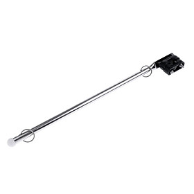 Durable 15" Boat Rail Mount Flag Staff Pole with Plastic Rail Clamp