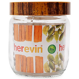 Hũ thủy tinh trơn woody Herevin 231357 - 400ml
