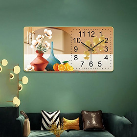 Mua Tranh Đồng Hồ Treo Tường tráng gương ️Mẫu hot️ Đồng Hồ Pha Lê Trang Trí Decor Nhà Cửa Phòng Khách kim trôi KT 40x80cm