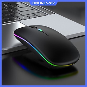 Mua Chuột Không Dây A2 Pro  Chuột Máy Tính Không Tạo Tiếng Ồn  Sạc Được Pin  Hiệu Ứng Đèn Led RGB