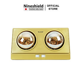 Đèn sưởi nhà tắm 2 bóng hàng chính hãng Nineshield NS042B