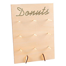 Wooden Donut Display Wall Pack Birthday Wedding Party Sweet Cart Treat Stand