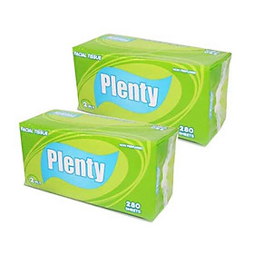 Combo 2 gói Khăn Giấy Rút PLENTY 2 Lớp, 280 Tờ gói