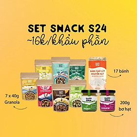 Bộ Snack S24 24 khẩu phần ngũ cốc giảm cân granola