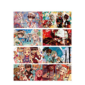 Poster 8 tấm A4 Jibaku Shounen Hanako Ác Ma Nhà Xí anime tranh treo album ảnh in hình đẹp (MẪU GIAO NGẪU NHIÊN)
