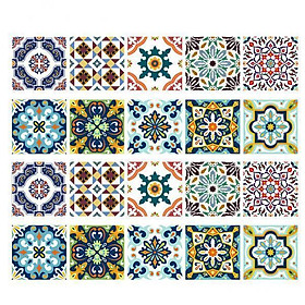 2X 20 Pieces Mosaic Wall Tiles Stickers Kitchen Bathroom Tile Decals #1 10x10cm