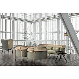 Mua Sofa Targa - Sofa ghế tựa mây đan tự nhiên  khung bọc vải  nỉ  da  màu tùy chọn