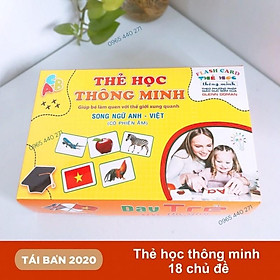 Bộ Thẻ Học Thông Minh Cho Bé Loại To 18 Chủ Đề