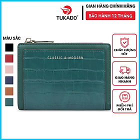 Ví Nữ Ngắn Mini Cầm Tay Chính Hãng TAILIAN Thời Trang Nhiều Ngăn Đựng Tiền Vân Da Rắn Cao Cấp TL34