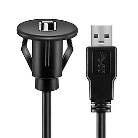 USB 3.0 PANEL Flush Mount Mount Mở rộng Cáp với khóa cho xe tải xe tải Dashboard Dashboard 1m Chiều dài cáp: 1M