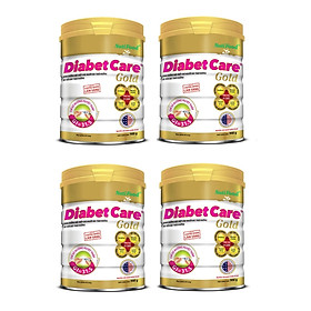 Bộ 4 Lon Sữa Bột NutiFood Diabet Care Gold Lon 900g Cho Người Tiểu Đường