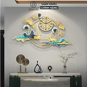 Mua Đồng hồ treo tường nghệ thuật SENCOM sang trọng decor trang trí nhà cửa mã 2939