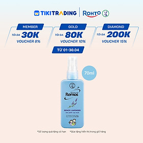 Dung dịch chống muỗi dạng phun sương Rohto Mentholatum Remos Hương Lavender 70ml