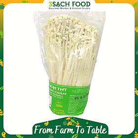Nấm Kim Châm Trắng THT (150gr/khay) - Chuẩn An Toàn VietGap