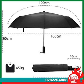 Mua Ô Tự Động Gấp Gọn - Dù Che Nắng - Dù Che Mưa Tự Động - Loại 10 Nan - Giao Màu Ngẫu Nhiên - CH Hương Thị Miễn Phí Vận Chuyển