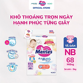 Tã dán Merries sơ sinh 68 miếng