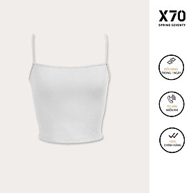 Áo 2 dây nữ lụa satin thiết kế thời trang x70 - 00320042