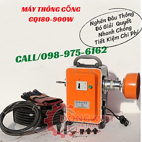 Mua máy thông cống lò xo GQ180-900w tặng 1 cuộn dây phi 16 & dây phi 8