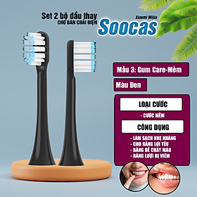 Cho máy đánh răng điện Xiaomi Soocas, Soocare Set bộ 2 đầu bàn chải thay thế x1 x3 x3u x5 Minh House