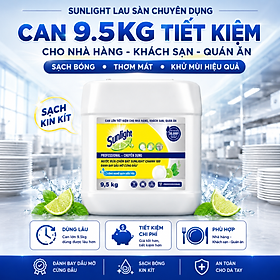 Nước Rửa Chén Sunlight Chuyên Dụng 5kg/9.5kg, Làm Sạch Dầu Mỡ, Khử Mùi Tanh, Phù Hợp Gia Đình Nhà Hàng