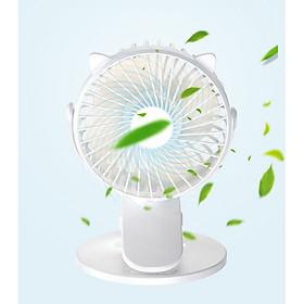Mua Quạt tích điện mini siêu mát để bàn hoặc kẹp bàn  sử dụng pin sạc 18650 ( Tặng kèm 04 móc treo tường 3D ngẫu nhiên )
