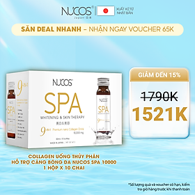 Collagen nước ngăn lão hóa Nucos Spa 10.000 hộp 10 chai