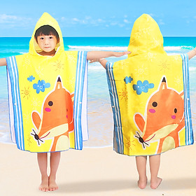 Áo choàng đi biển hàng loại I cao cấp Baby-S, Khăn choàng đi biển cho bé 2-10 tuổi nhiều họa tiết ngộ nghĩnh – SKH001