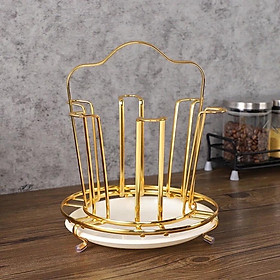Mua KHAY ÚP CỐC TRÒN  KHAY ÚP CỐC VUÔNG  HỢP KIM MẠ VÀNG KÈM KHAY HỨNG NƯỚC CAO CẤP