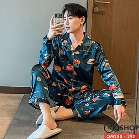 BỘ ĐỒ PIJAMA NAM BỘ MẶC NHÀ MẶC NGỦ NAM QSHOP QM250