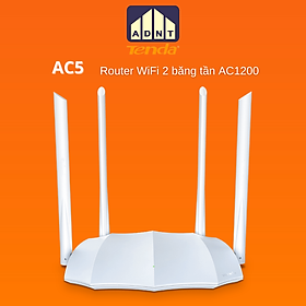 Bộ phát wifi chuẩn 1200Mbps Wireless Router AC5 Tenda hàng chính hãng