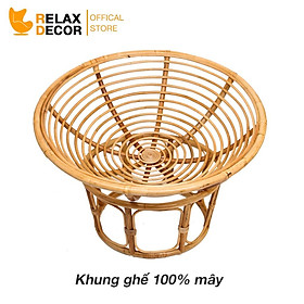 Mua Ghế Papasan Relax Decor Mây Tự Nhiên 100% Đường Kính 100cm Ngồi Đọc Sách Thư Giãn Hàng Chính Hãng Bảo Hành 12 Tháng